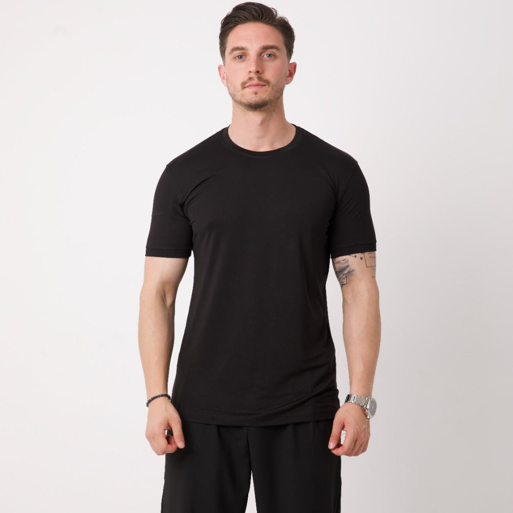 Basic Siyah Erkek Tişört