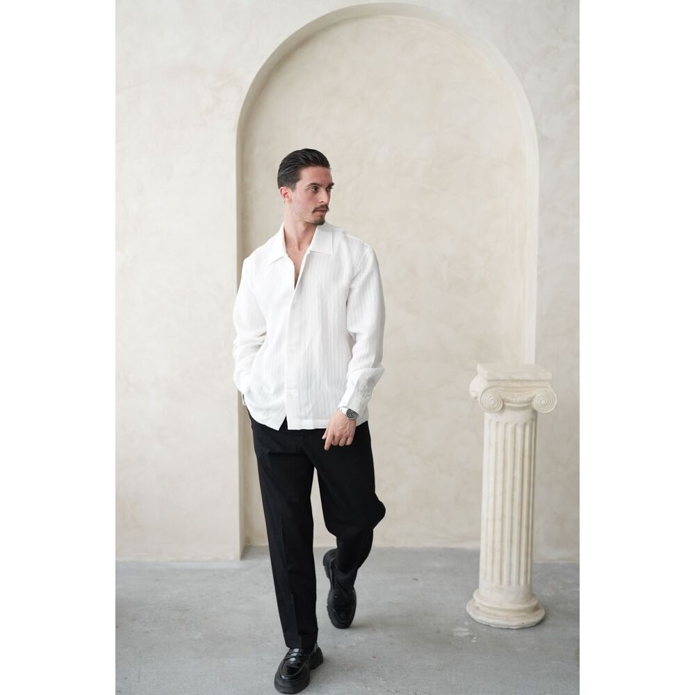 Rahat Kalıp Erkek Gömlek - Beyaz