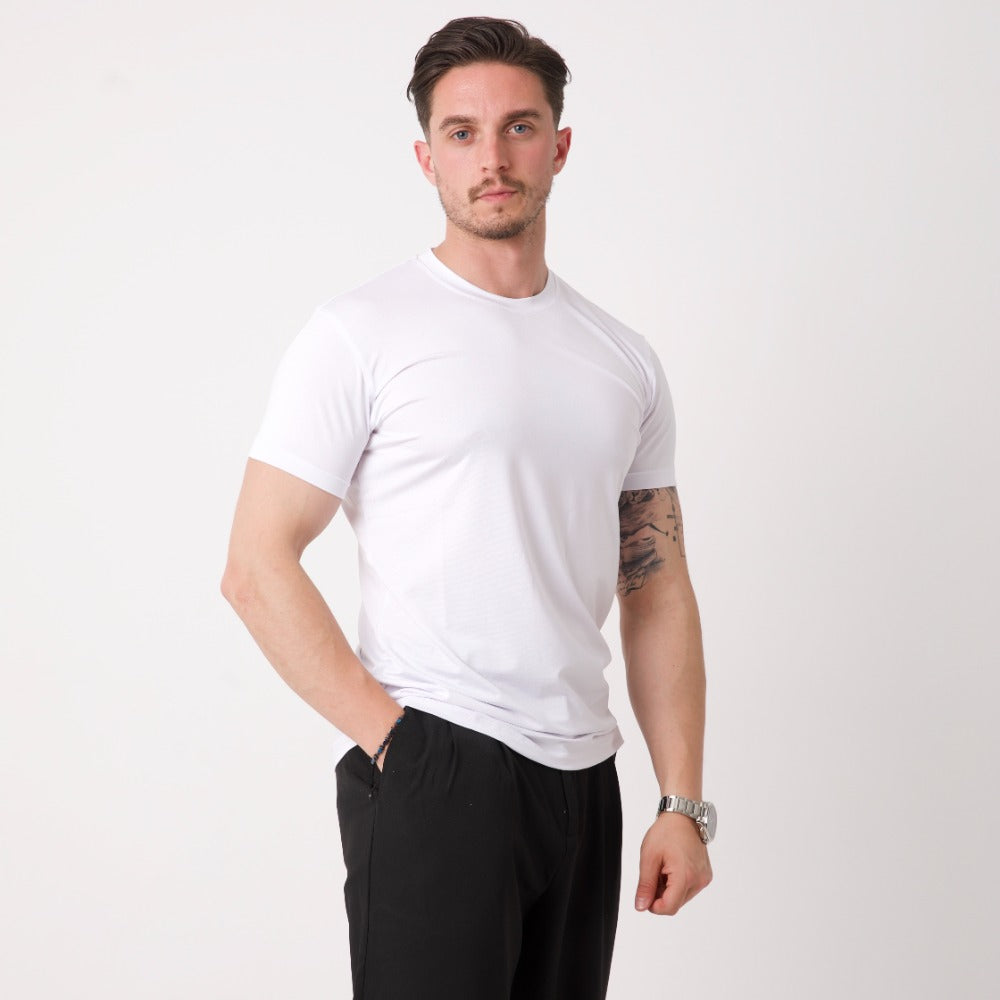 Basic Beyaz Erkek Tişört