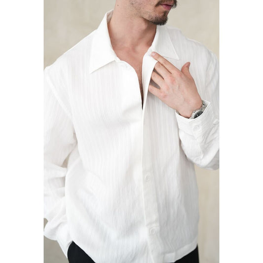 Rahat Kalıp Erkek Gömlek - Beyaz