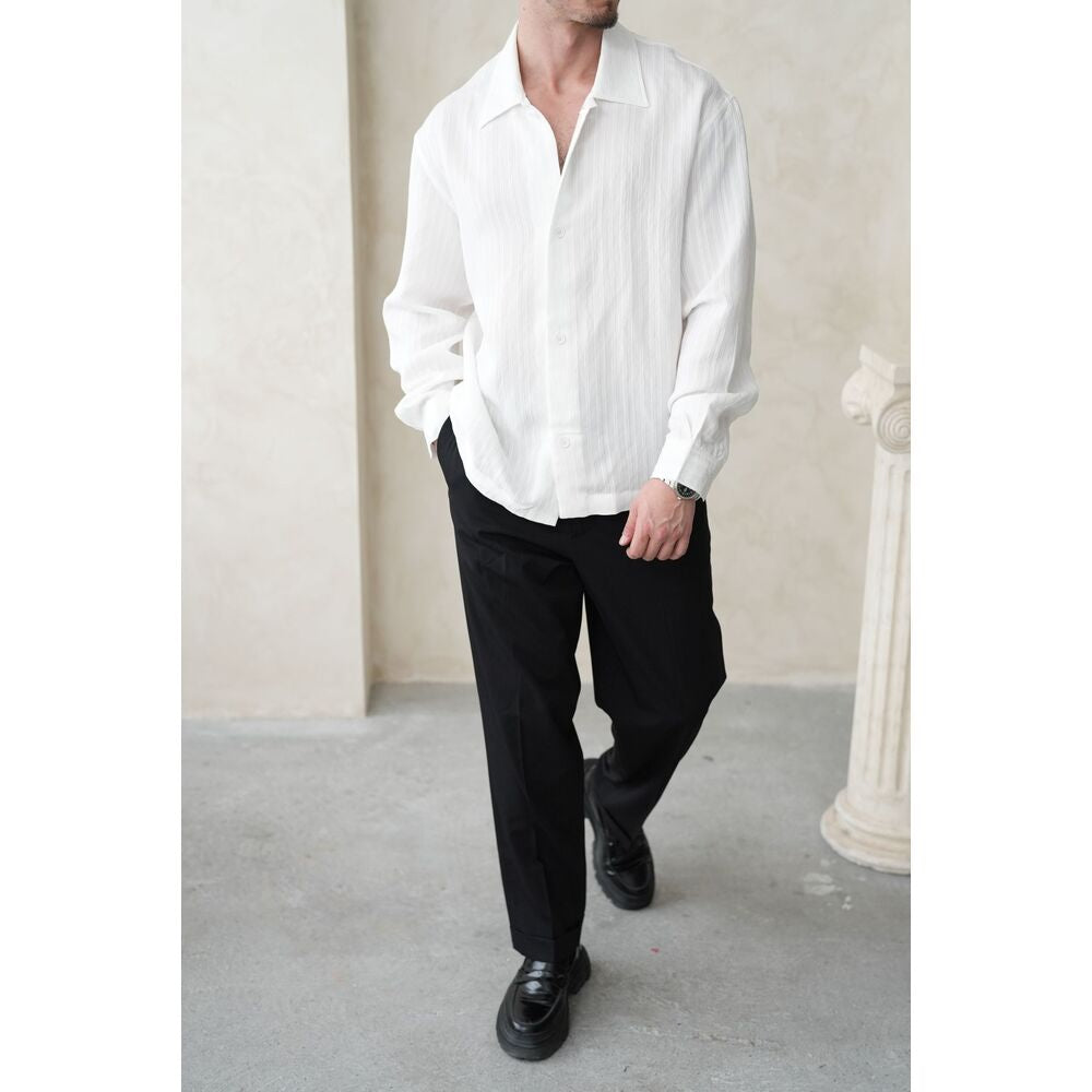 Rahat Kalıp Erkek Gömlek - Beyaz