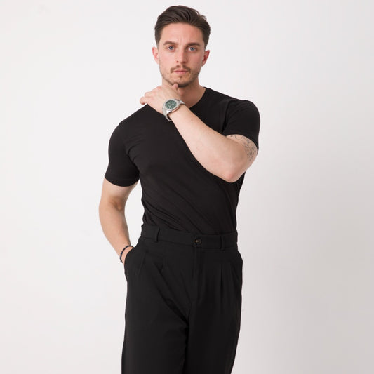 Basic Siyah Erkek Tişört