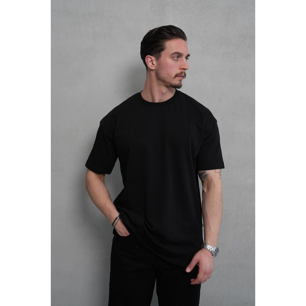 Oversize Siyah Basic T-Shirt