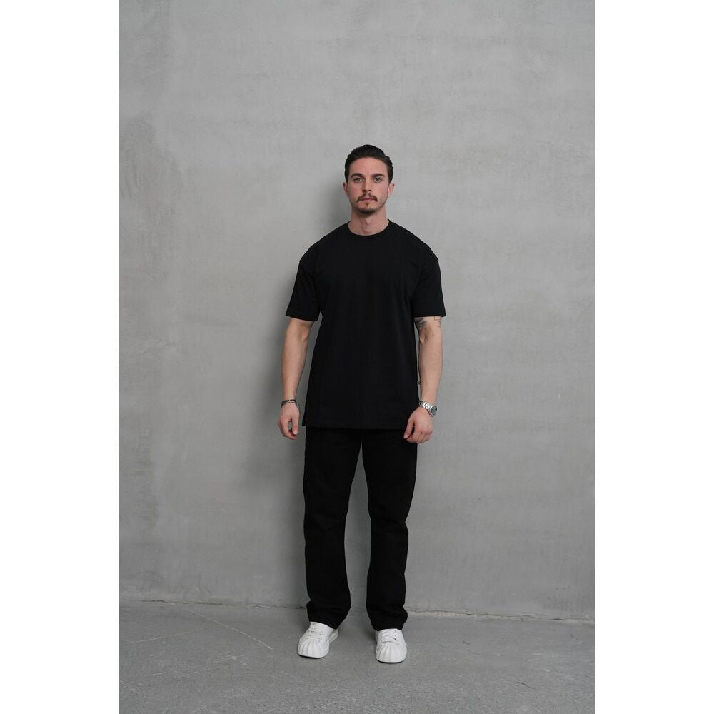 Oversize Siyah Basic T-Shirt