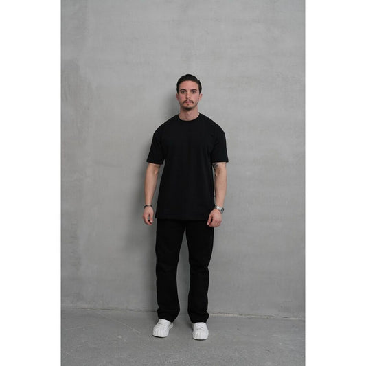 Oversize Siyah Basic T-Shirt