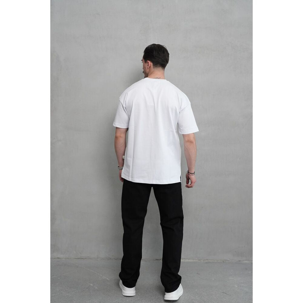 Oversize Beyaz Basic T-Shirt