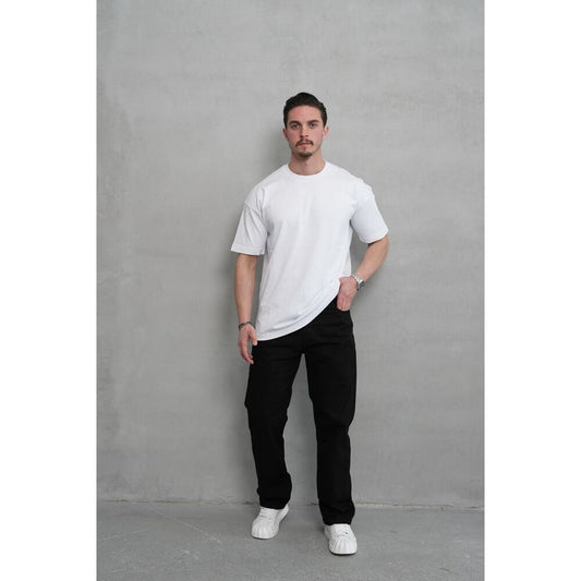 Oversize Beyaz Basic T-Shirt